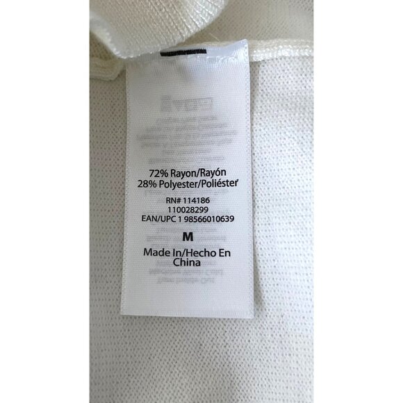 Juicy Couture Angel Womens Ivory Knit Crop Top With Rhinestone Detail Medium - Picture 11 of 14